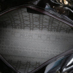 Large Patent Cannage Lady Dior