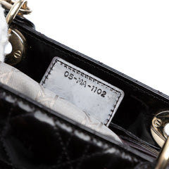 Large Patent Cannage Lady Dior