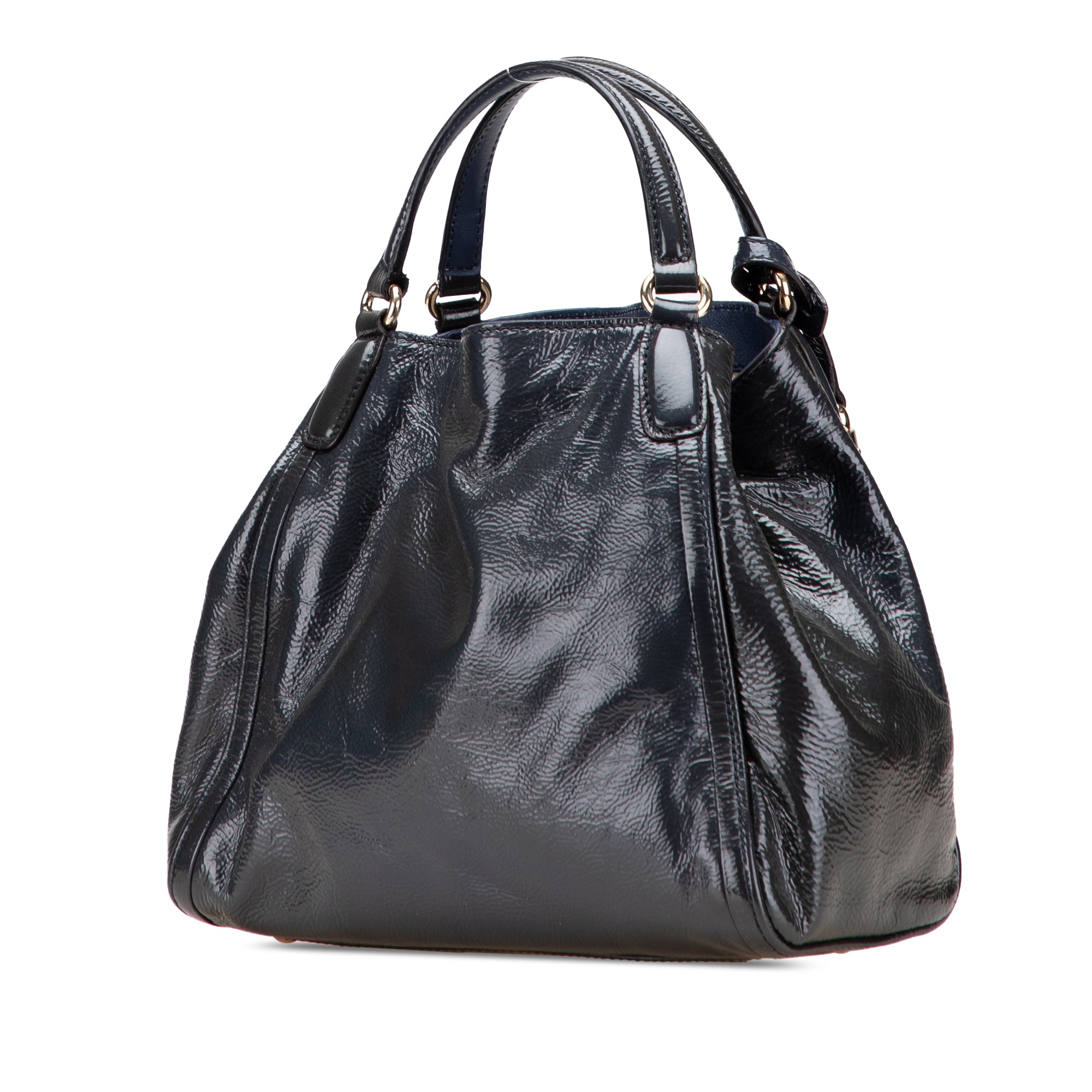 Small Patent Soho Satchel