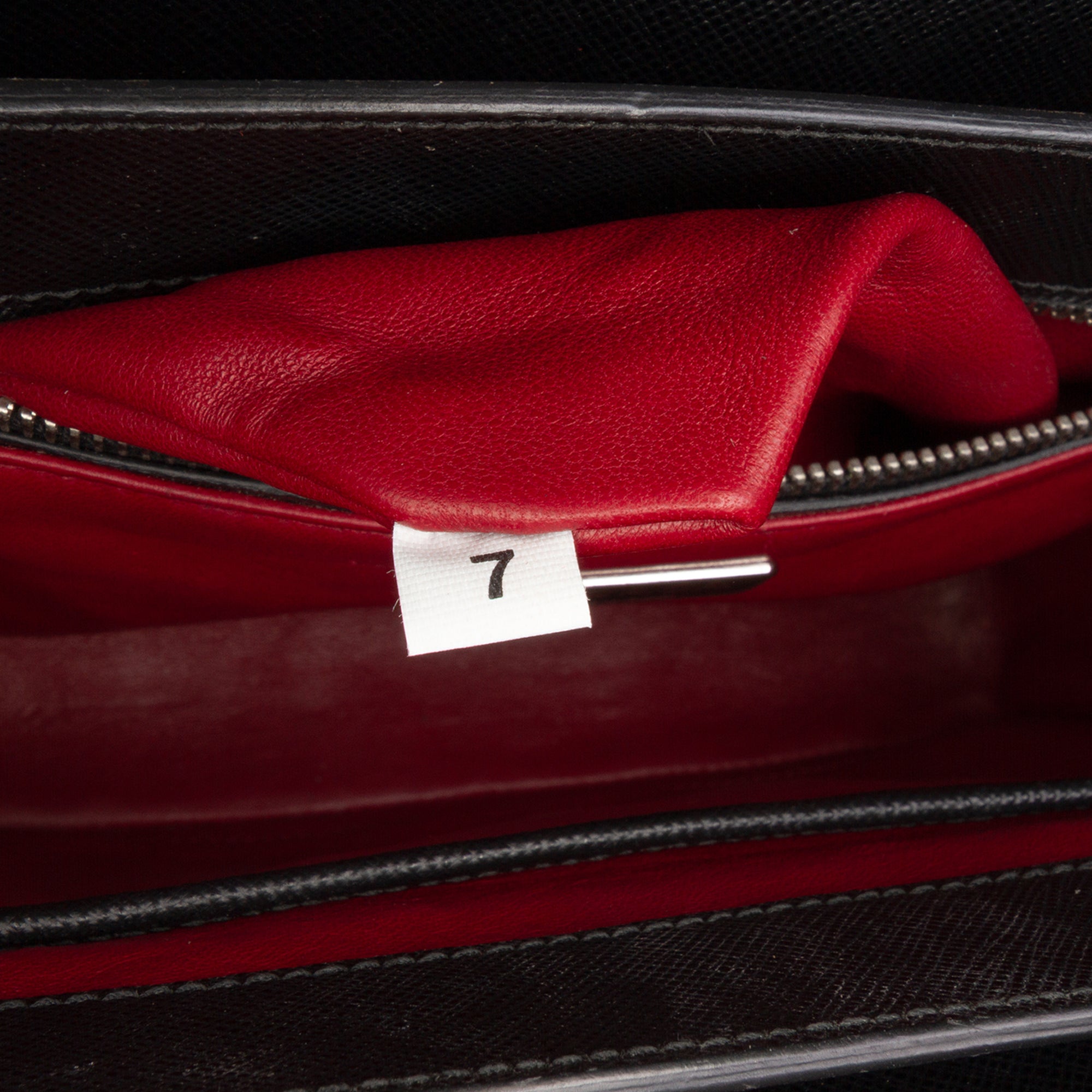Saffiano Studded Turn Lock Top Handle Bag