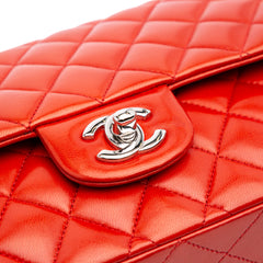 Medium Classic Lambskin Double Flap
