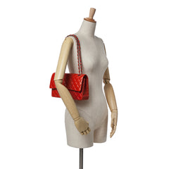Medium Classic Lambskin Double Flap