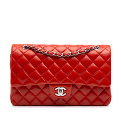 Medium Classic Lambskin Double Flap