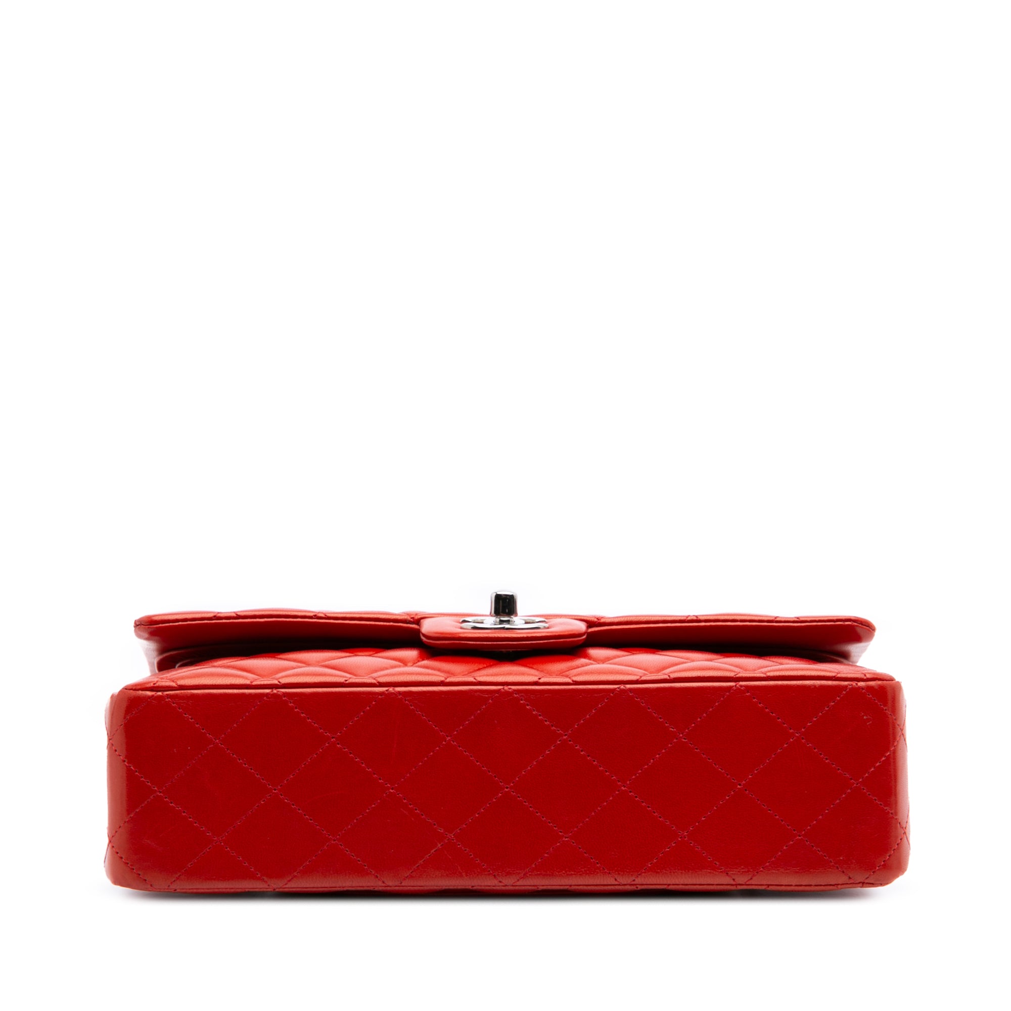 Medium Classic Lambskin Double Flap