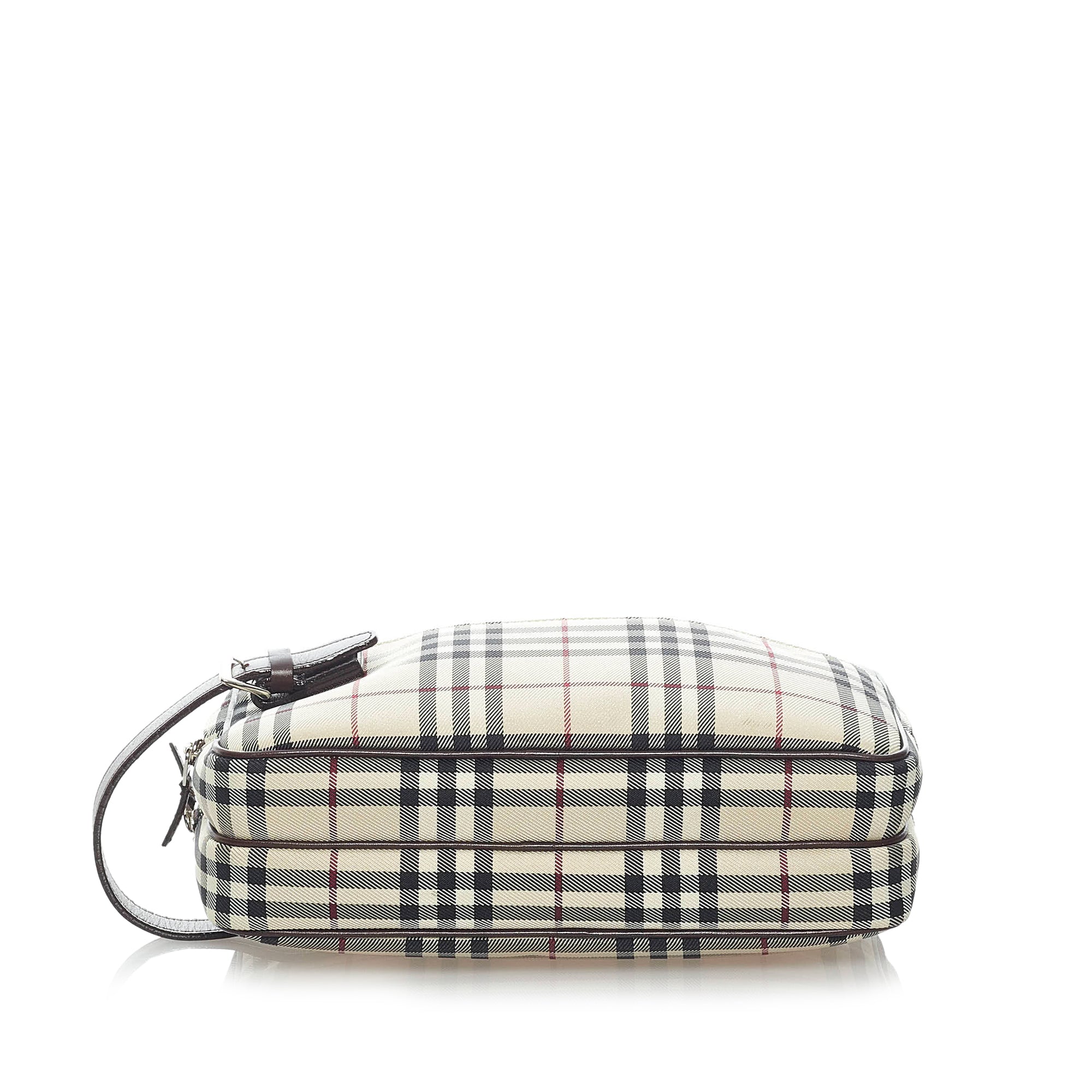 House Check Canvas Clutch Bag