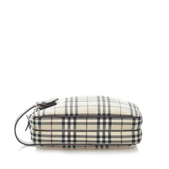 House Check Canvas Clutch Bag