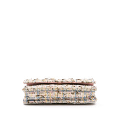 Quilted Boucle Tweed Charm Wallet On Chain