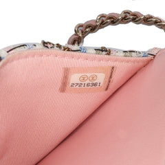 Quilted Boucle Tweed Charm Wallet On Chain