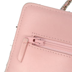 Quilted Boucle Tweed Charm Wallet On Chain
