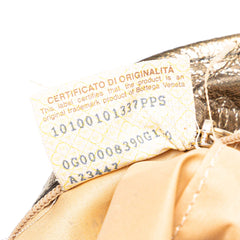 Small Metallic Leather Intrecciato Shoulder Bag