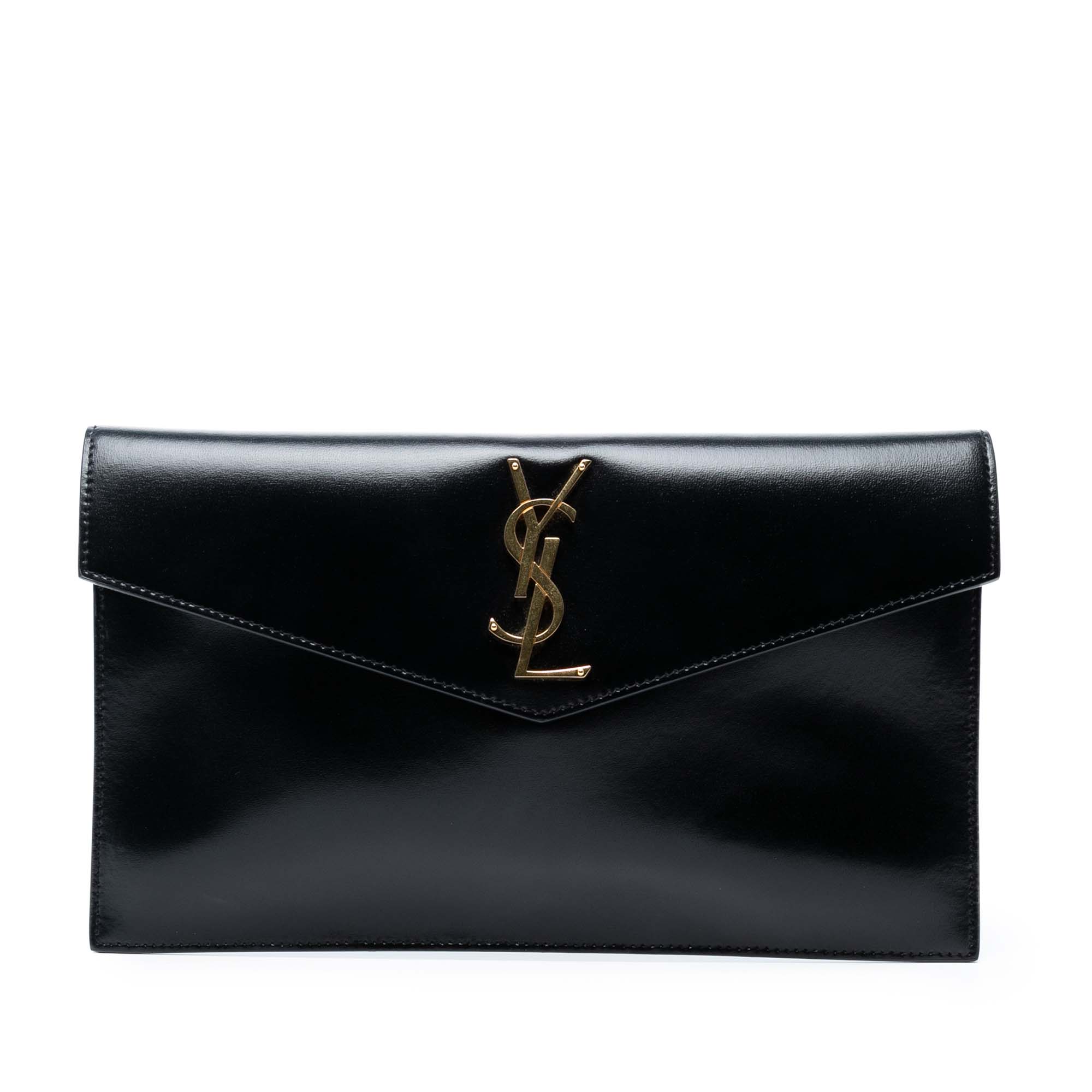 Smooth Shiny Calfskin Monogram Uptown Pouch