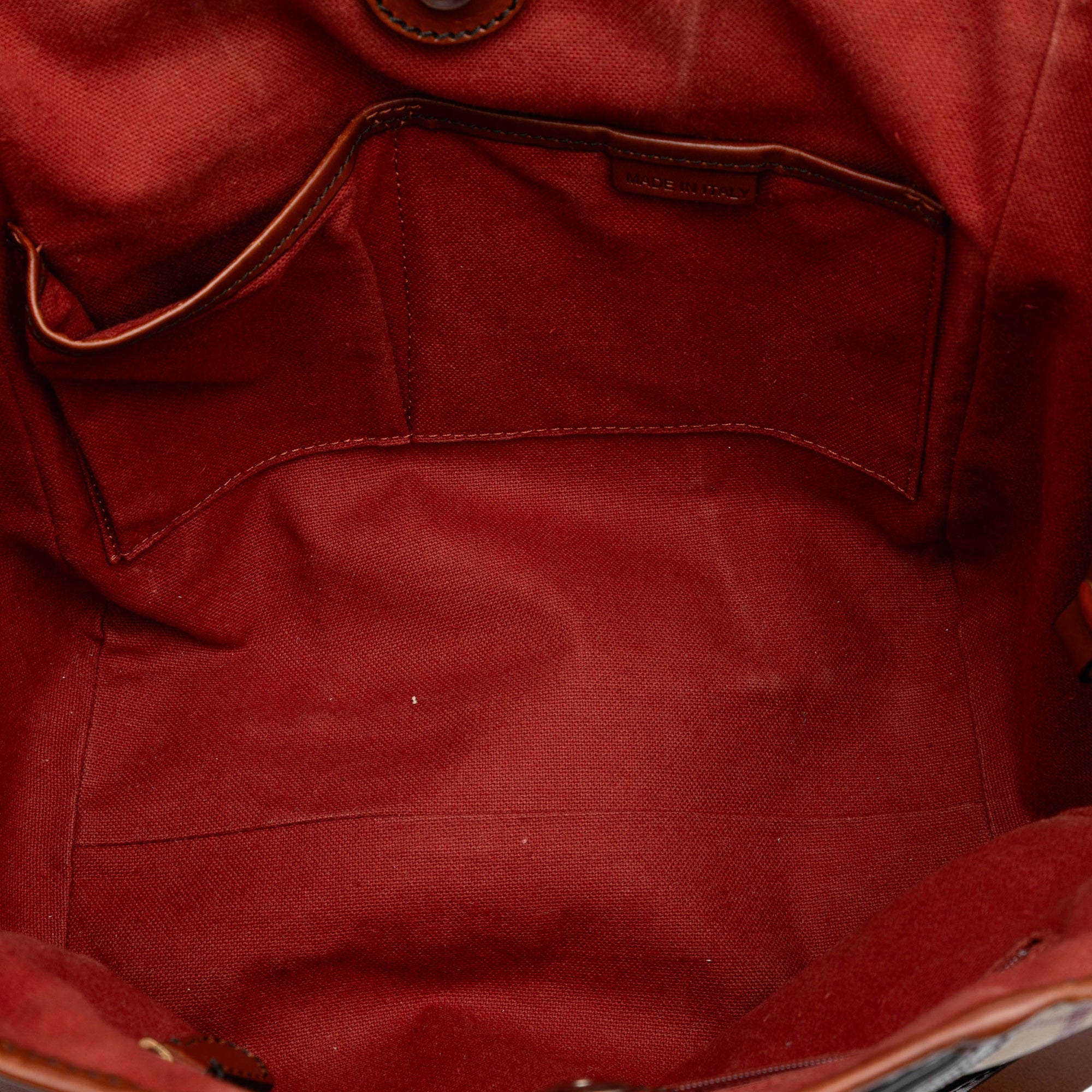 Small Suede Trimmed Haymarket Check Coated Canvas Canterbury Tote