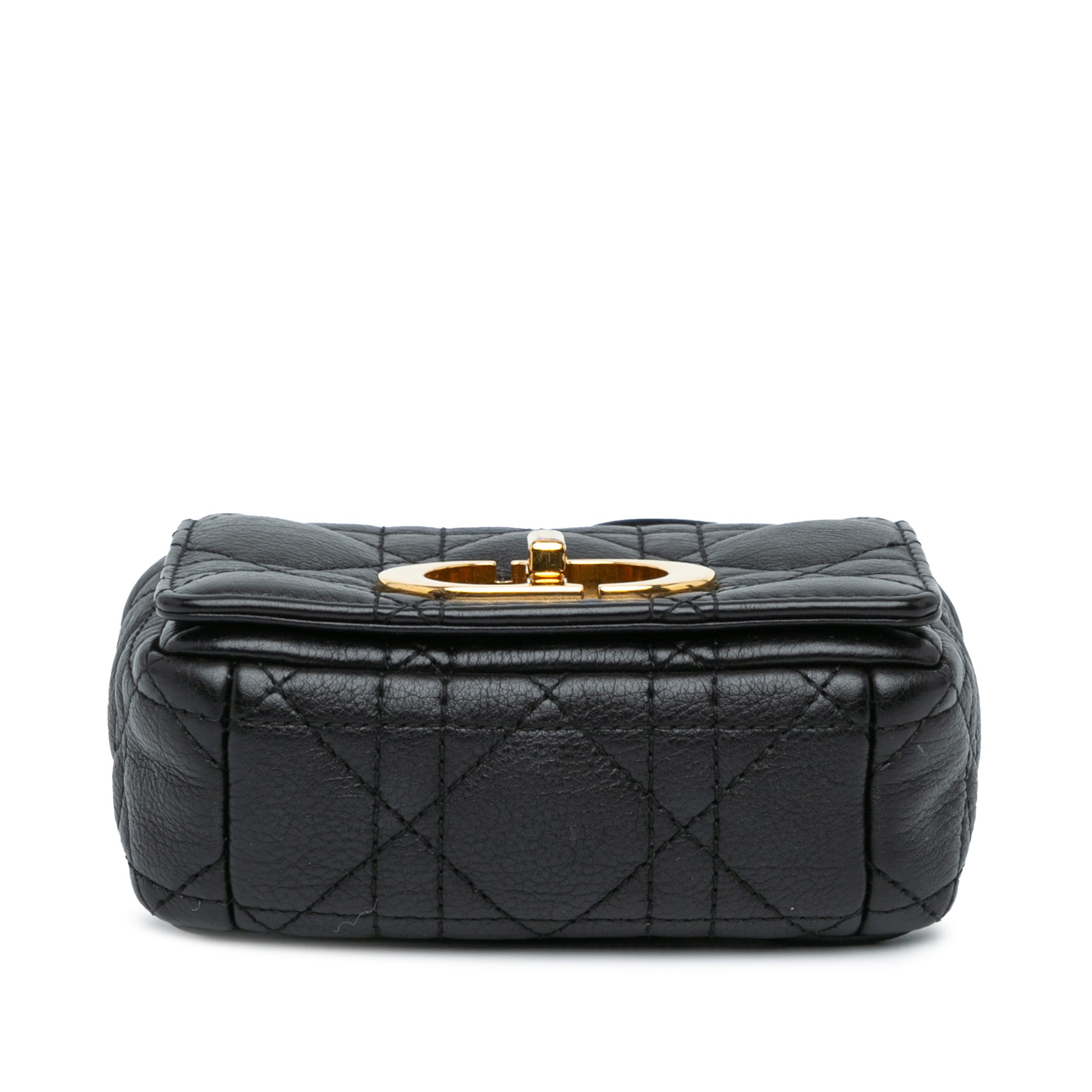 Micro Supple Calfskin Cannage Caro Bag