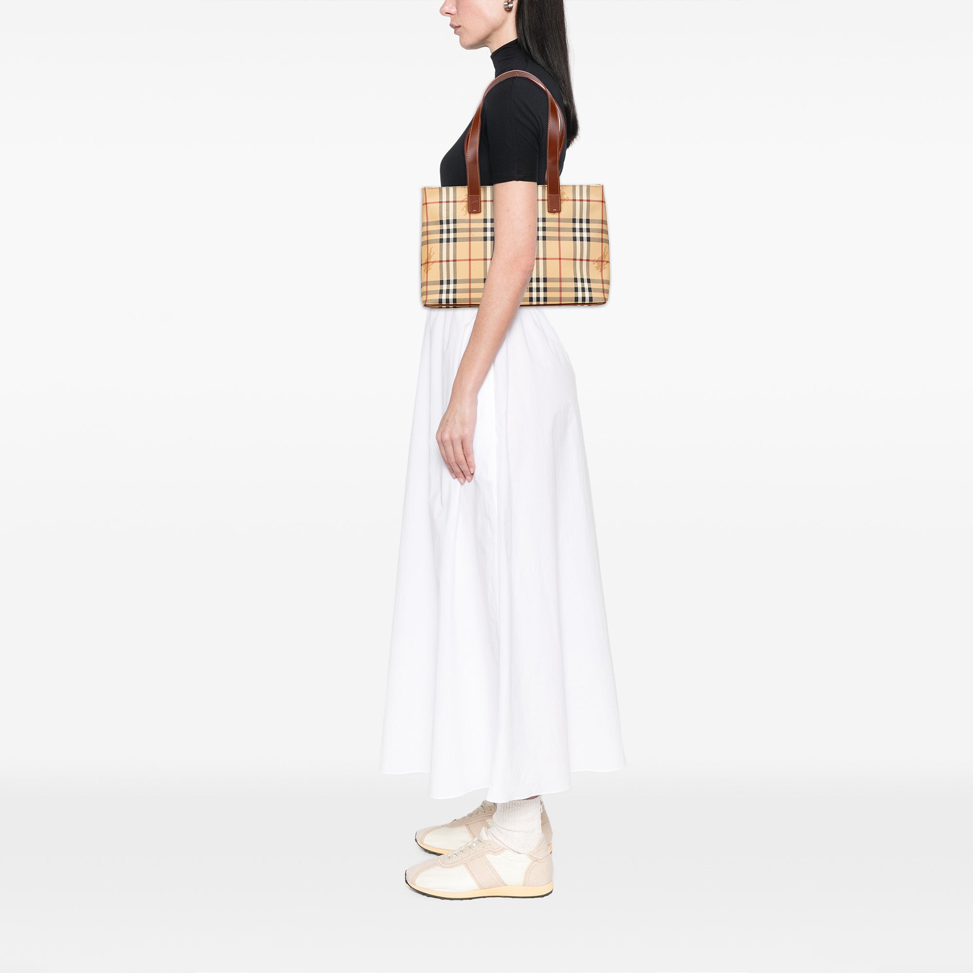 Haymarket Check Coated Canvas Tote