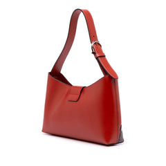Printed Leather Trifolio Shoulder Bag