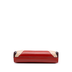 Printed Leather Trifolio Shoulder Bag