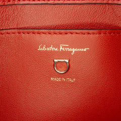 Printed Leather Trifolio Shoulder Bag