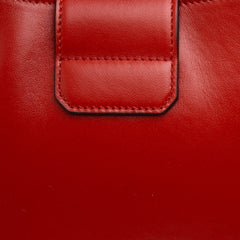Printed Leather Trifolio Shoulder Bag