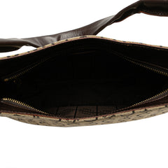 C Macadam Canvas Shoulder Bag