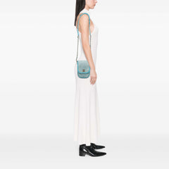 Mini CC Quilted Denim Crossbody