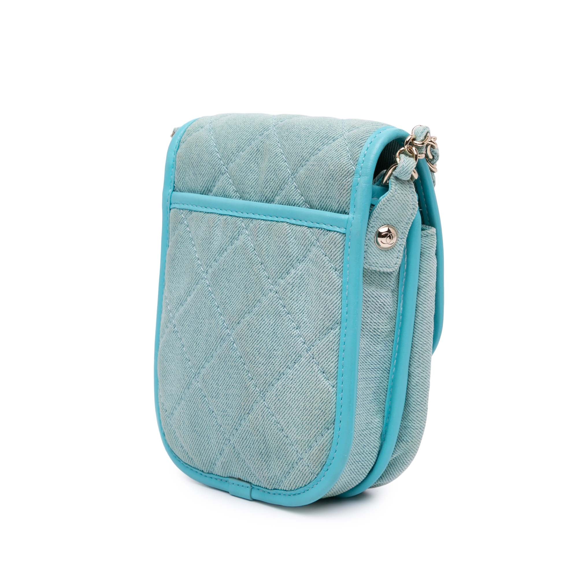 Mini CC Quilted Denim Crossbody