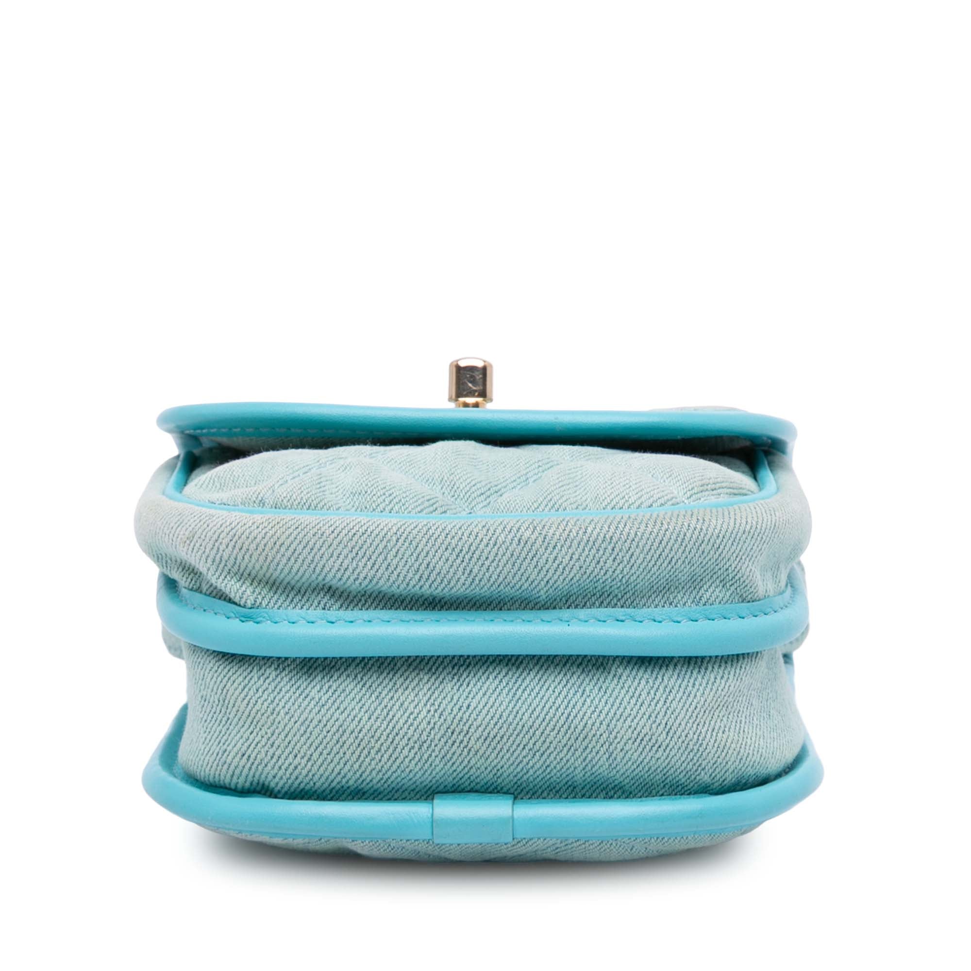Mini CC Quilted Denim Crossbody