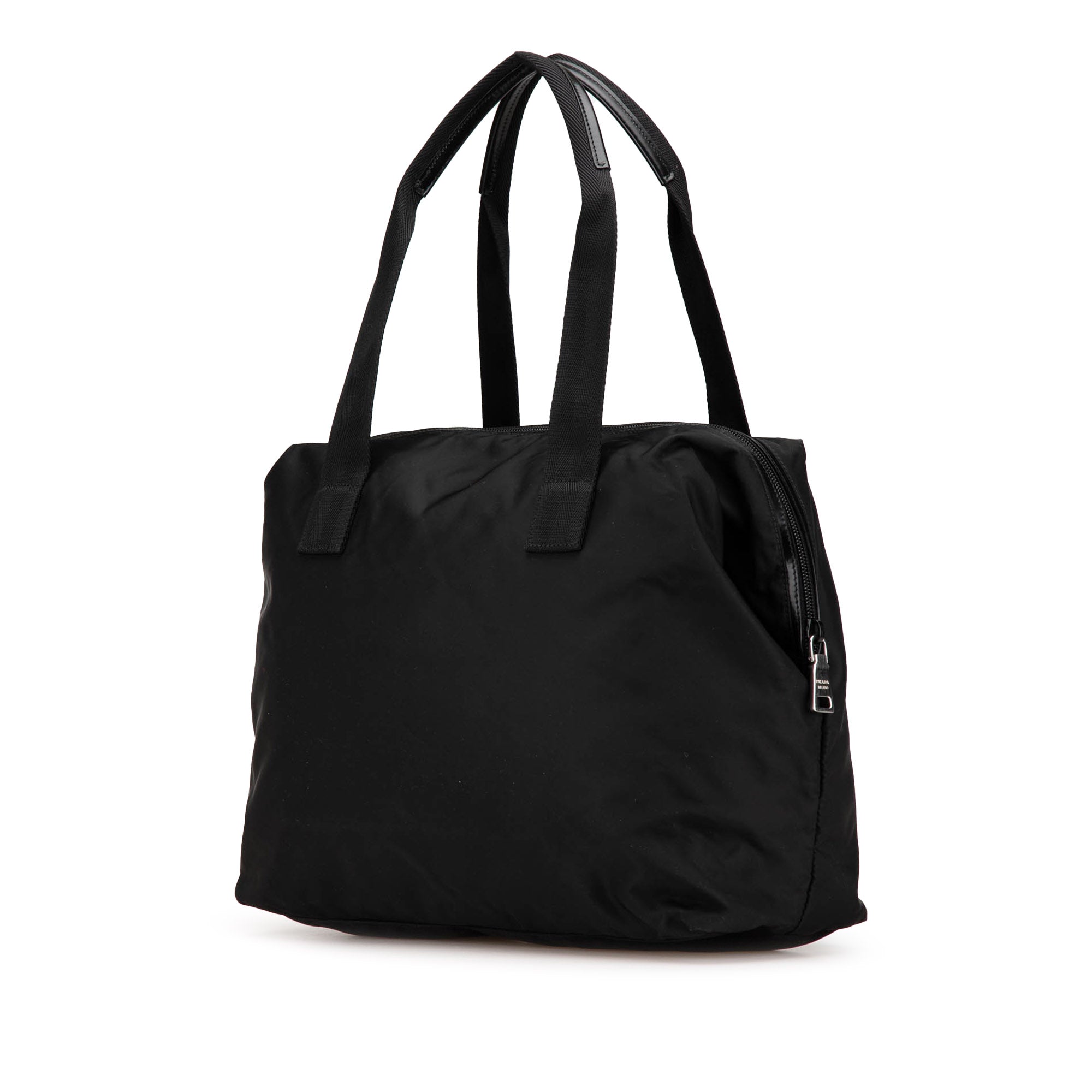 Tessuto Front Zip Handbag