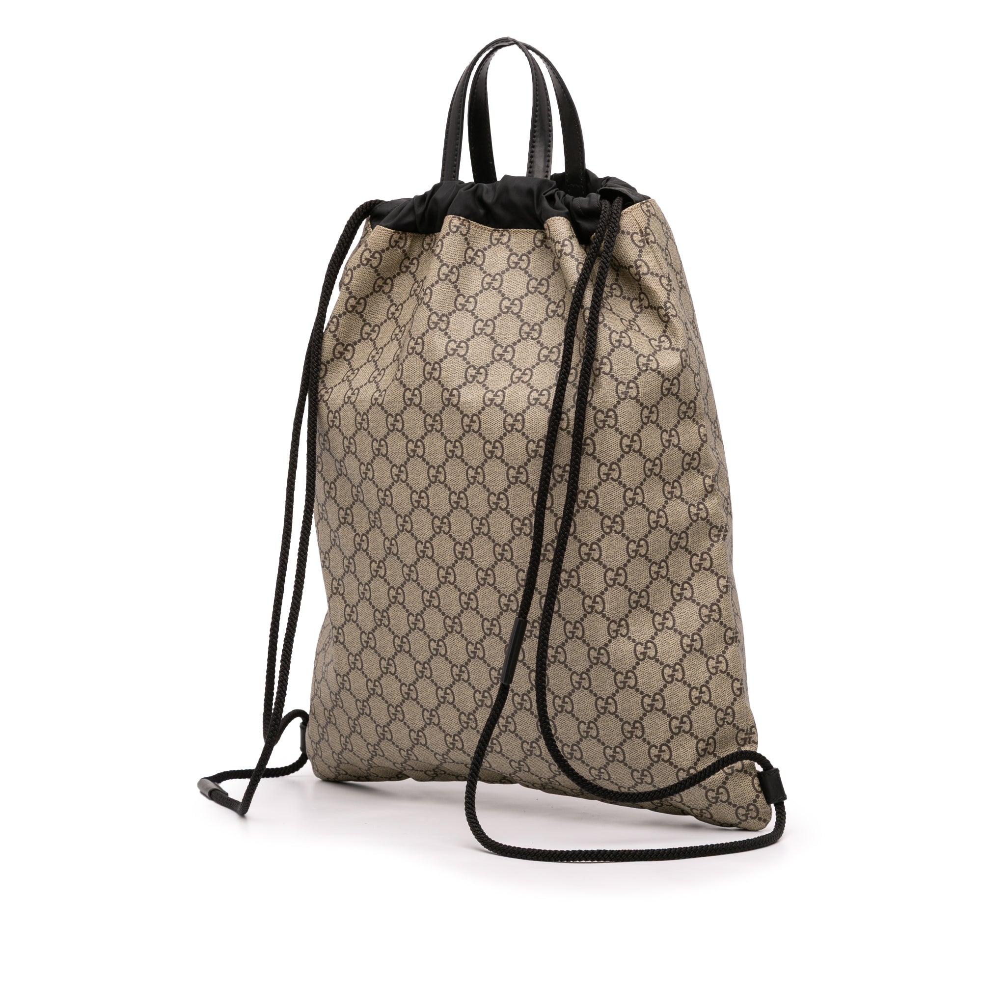 GG Supreme Angry Cat Drawstring Backpack