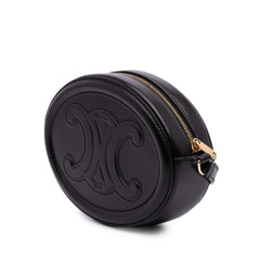 Small Calfskin Cuir Triomphe Oval Crossbody