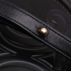 Small Calfskin Cuir Triomphe Oval Crossbody
