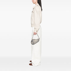 Mini Canvas Printed Denim Saddle Pochette