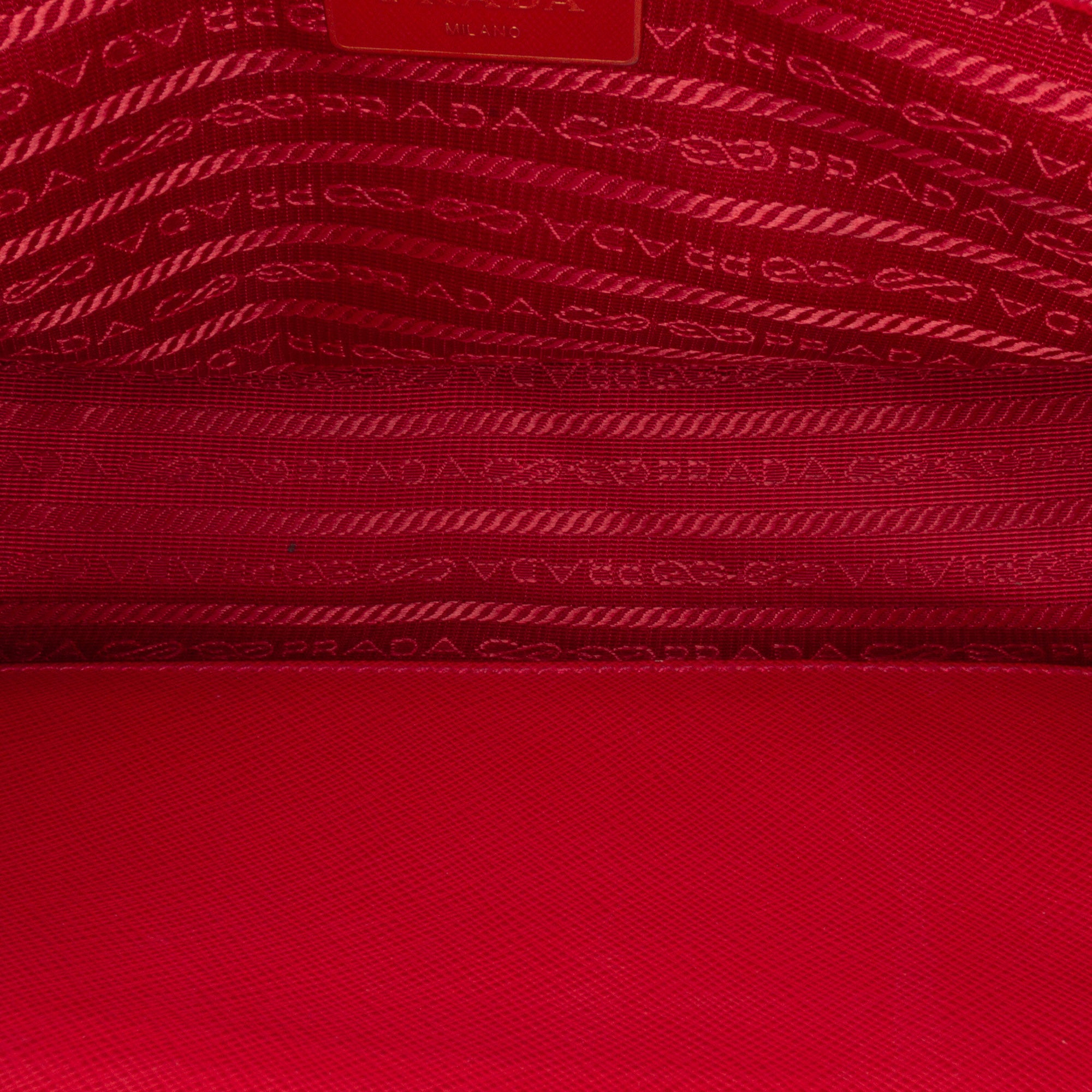 Small Saffiano Lux Galleria Double Zip Satchel