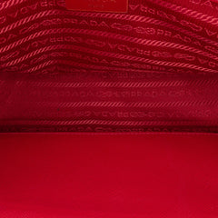 Small Saffiano Lux Galleria Double Zip Satchel