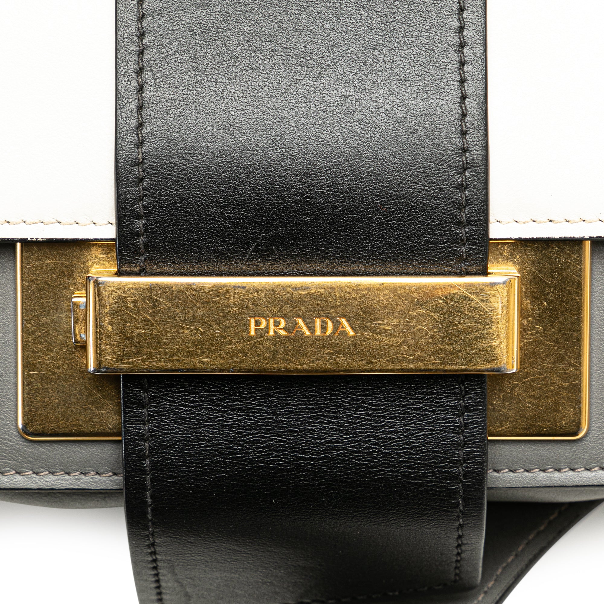 Tricolor City Calf Ribbon Bag