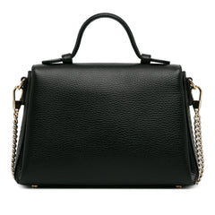 Small Dollar Calf Interlocking G Satchel