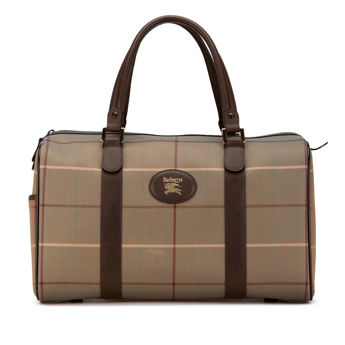 Vintage Check Canvas Travel Bag