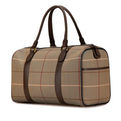 Vintage Check Canvas Travel Bag