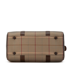 Vintage Check Canvas Travel Bag