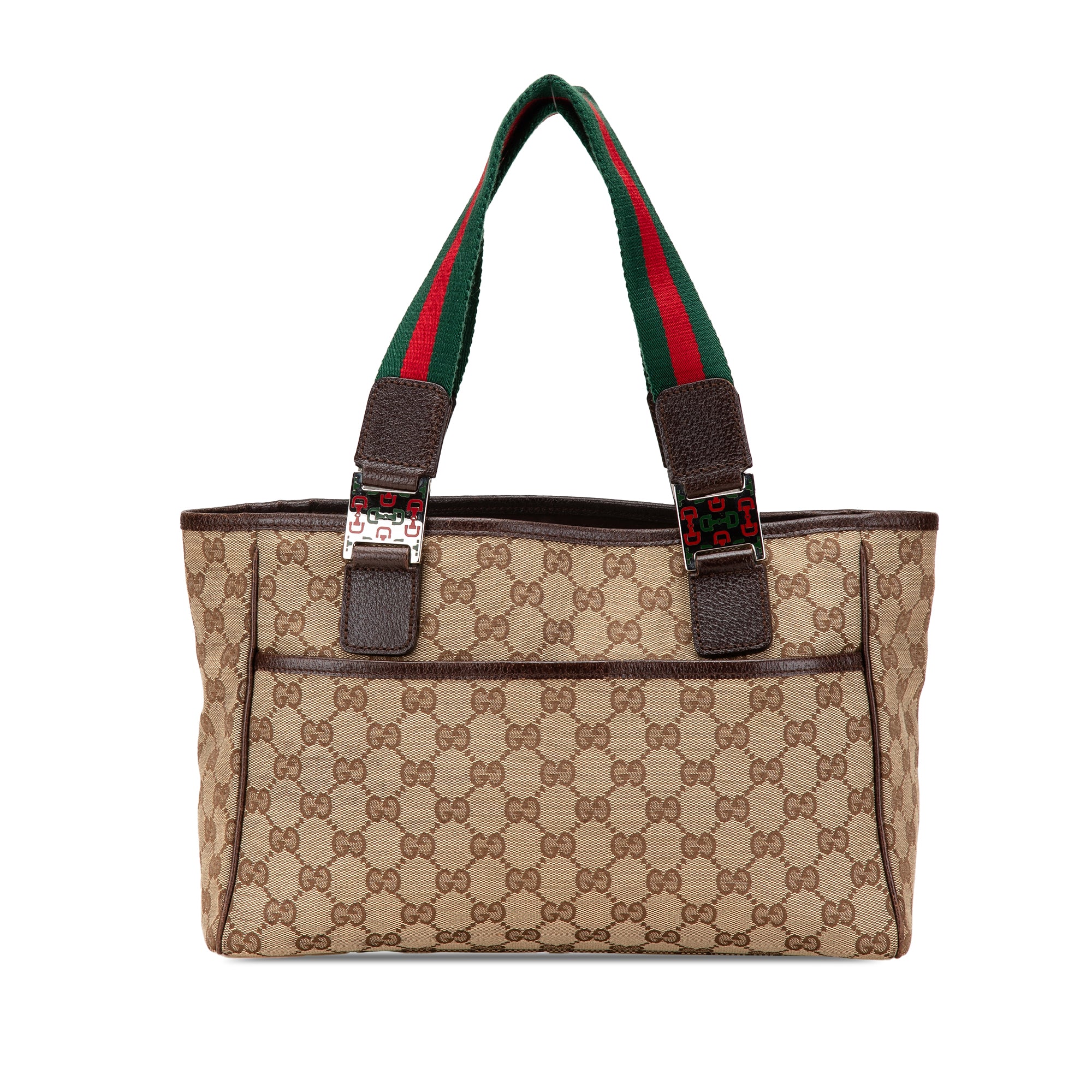 GG Canvas Web Pop Tote