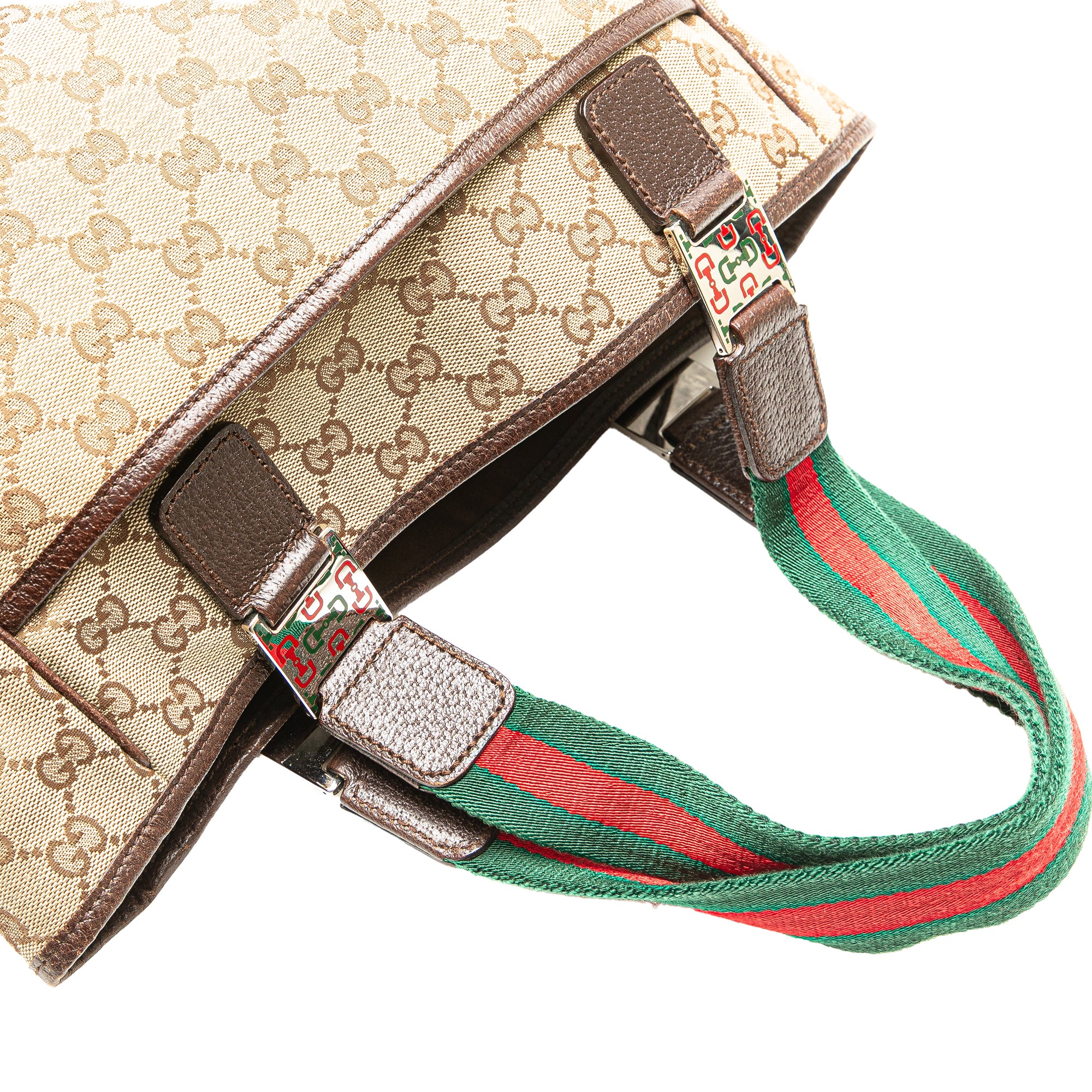 GG Canvas Web Pop Tote