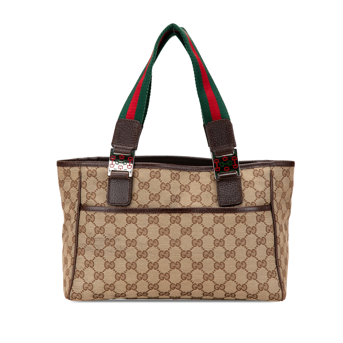 GG Canvas Web Pop Tote
