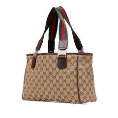 GG Canvas Web Pop Tote
