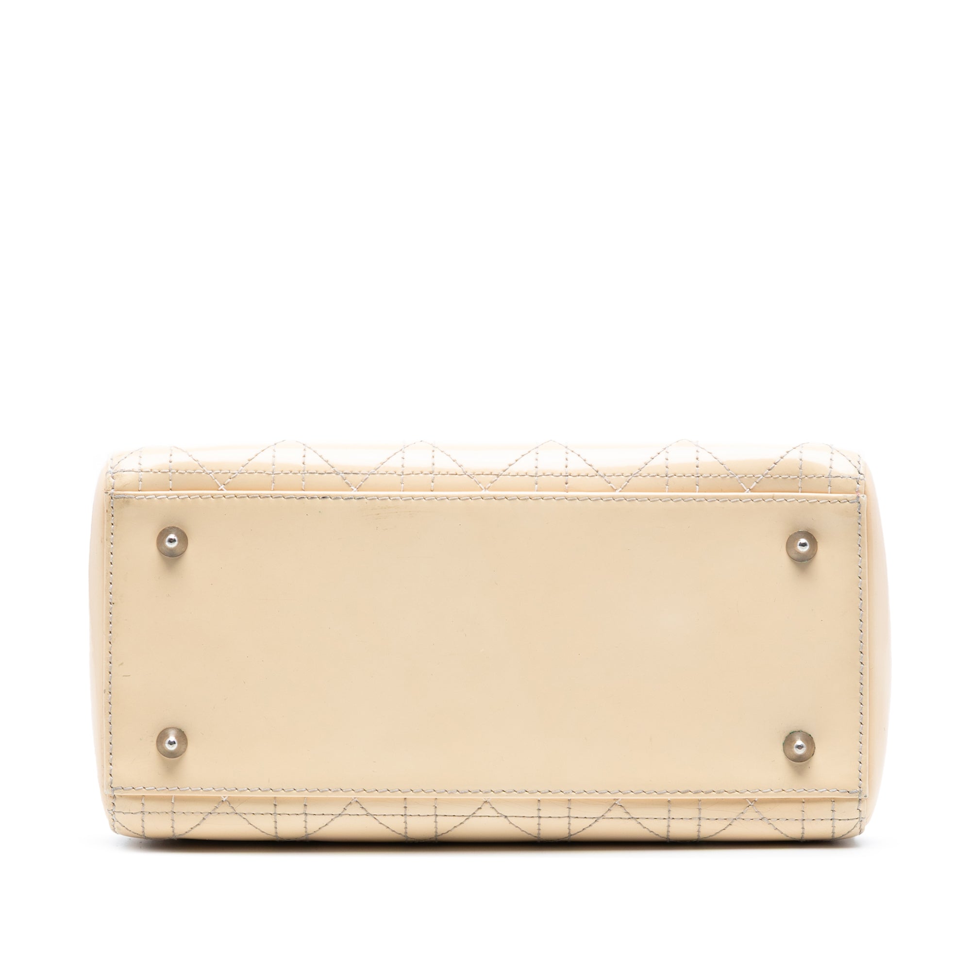 Medium Patent Cannage Stitched Lady Dior