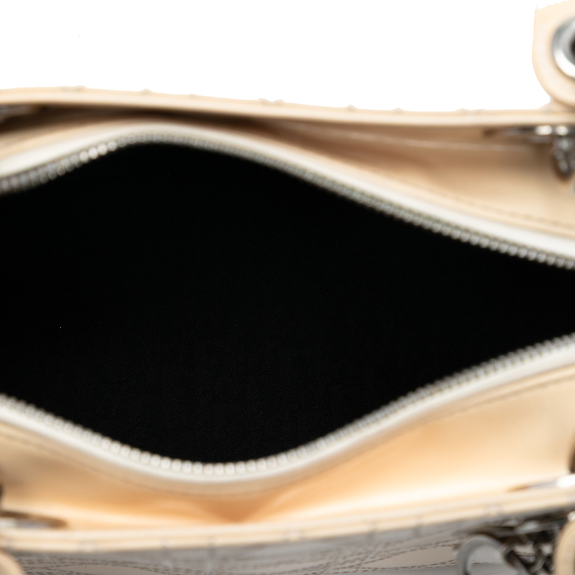 Medium Patent Cannage Stitched Lady Dior