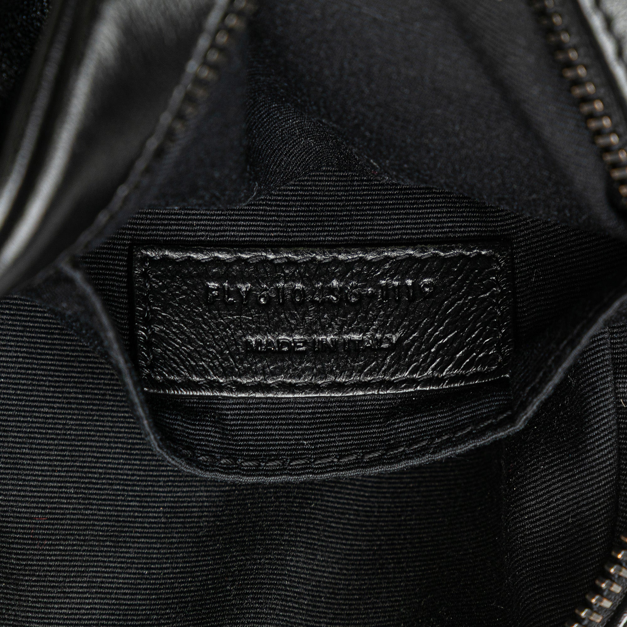 Chevron Calfskin Round Vinyle Camera Bag
