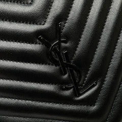 Chevron Calfskin Round Vinyle Camera Bag