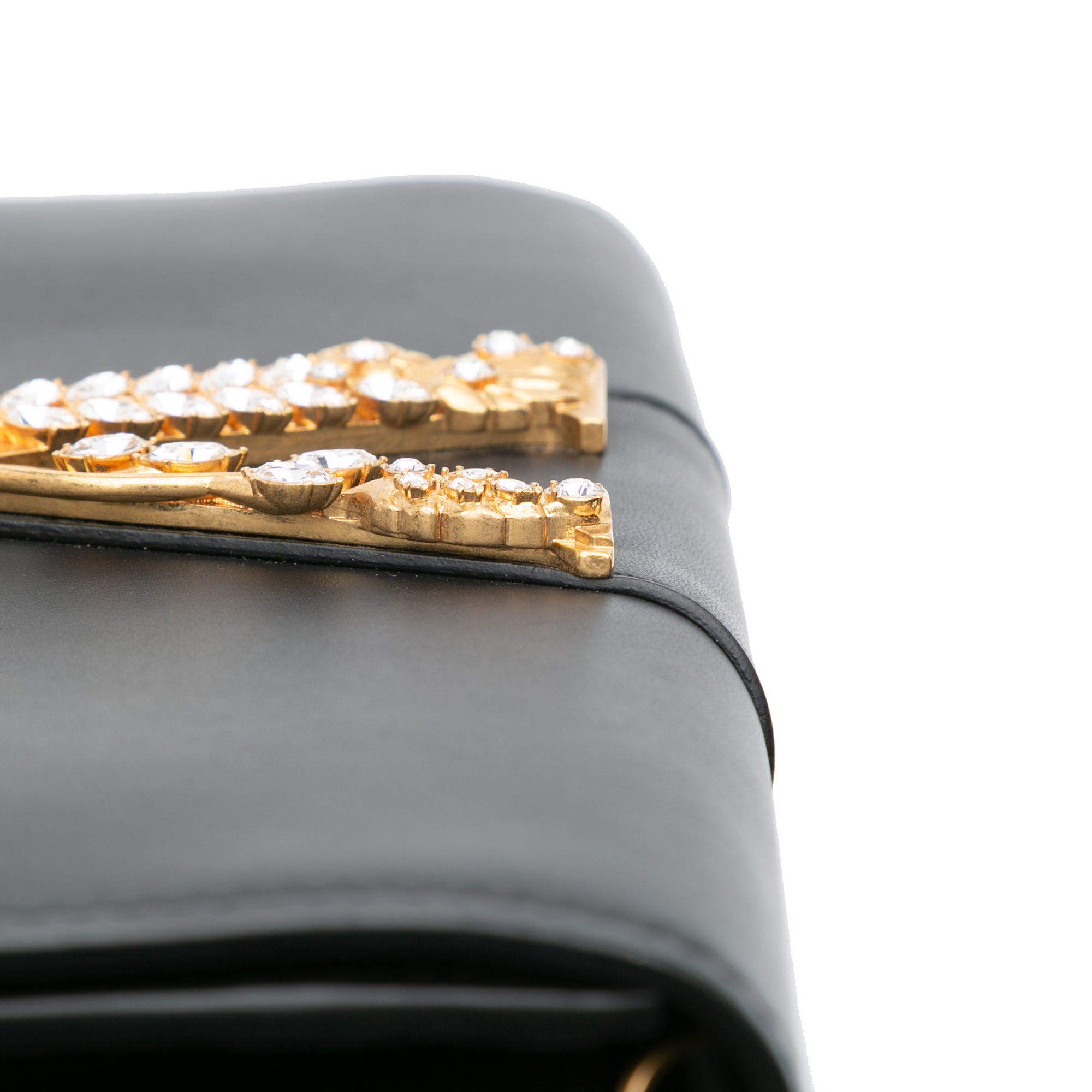 Leather Crystal Virtus Chain Crossbody