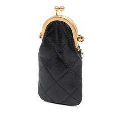 CC Quilted Lambskin Lipstick Case on Chain