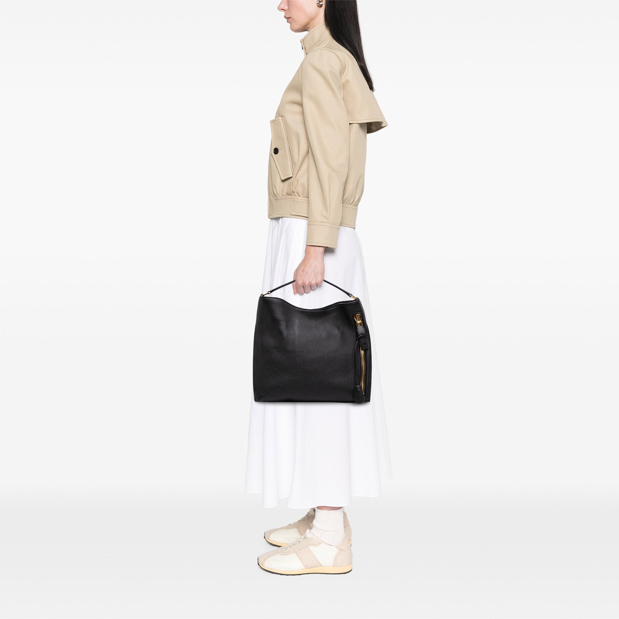 Small Grained Calfskin Alix Hobo