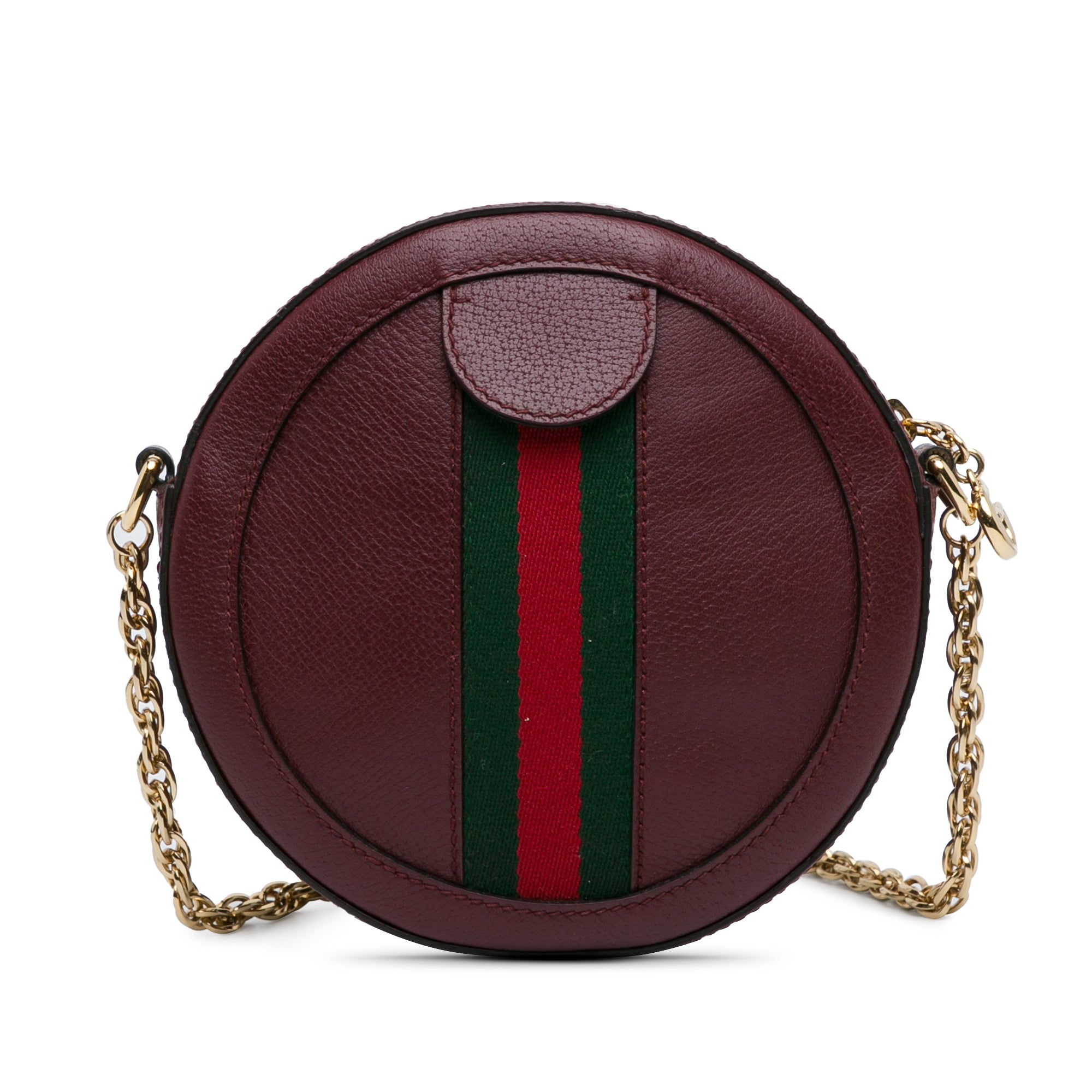 Mini Round Ophidia Leather Crossbody Bag_2